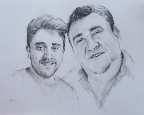 Dibujo dos rostros